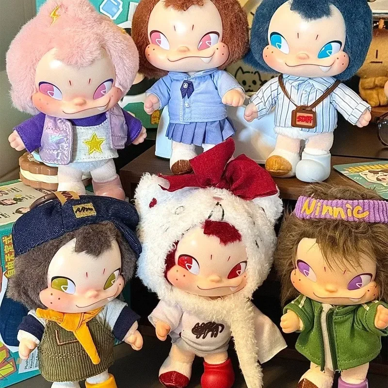 กล่องสุ่ม NINNIC Wild & Free Series ตุ๊กตาไวนิล NINNIC กระเป๋าเซอร์ไพรส์ ตุ๊กตาแปลกตา จี้ห้อยพวงกุญแจ ของตกแต่ง ของเล่น