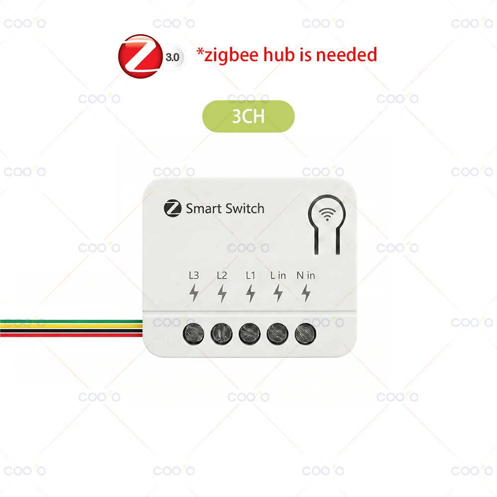 Tuya ZigBee 1 2 3-fach Smart-Schaltermodul DIY Lichtrelais-Schalter Hausautomation Kompatibel mit Smart Life Alexa Google Home Yandex