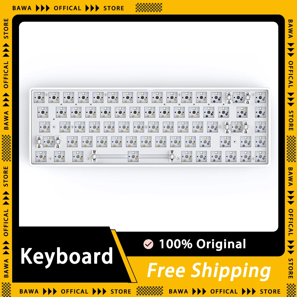 

Ciy Novice Keyboard 68 84 100 Keys Tri Mode Keyboard Bluetooth Wireless 2.4g Wired Mechanical Keyboard Accessory For Man Gifts