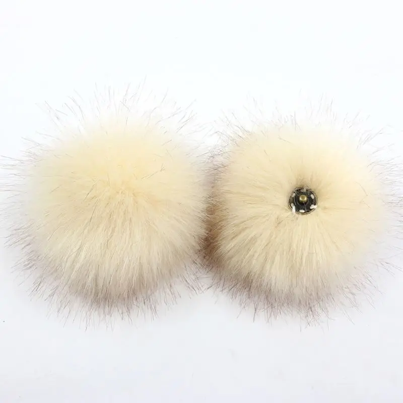 2024 New Artificial Ball Solid Color with Removable Brooch Pins Buckle Tool