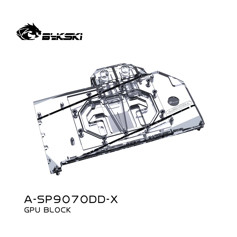 Bykski GPU Block Use for SAPPHIRE RX9070XT NITRO+ GAMING OC Video Card Water Cooling / Full Cover / Copper Radiator A-SP9070DD-X