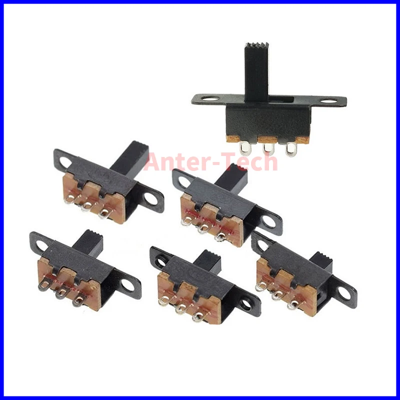 10Pcs SS12F15 SS12F15VG4 Toggle Switch 3PIN 1P2T Slide Switch Handle high 4mm 5mm 6mm 7mm