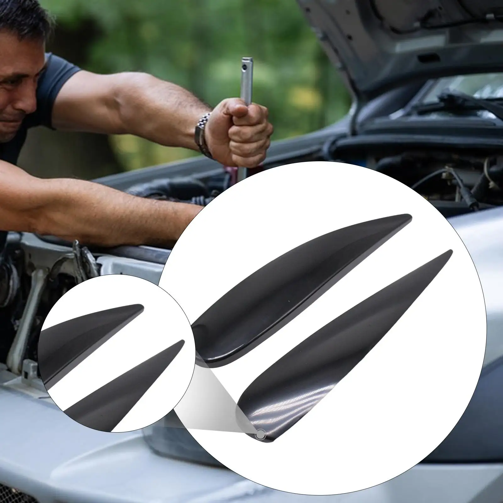 

Накладки на фары («реснички») из АБС-пластика для Vauxhall Corsa D 2006-2014