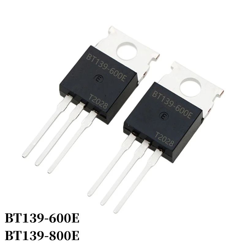 10~1000Pcs BT139-600E BT139-800E DIP Triac TO-220 DIP Thyristor 16A 600V/800V Large Chip