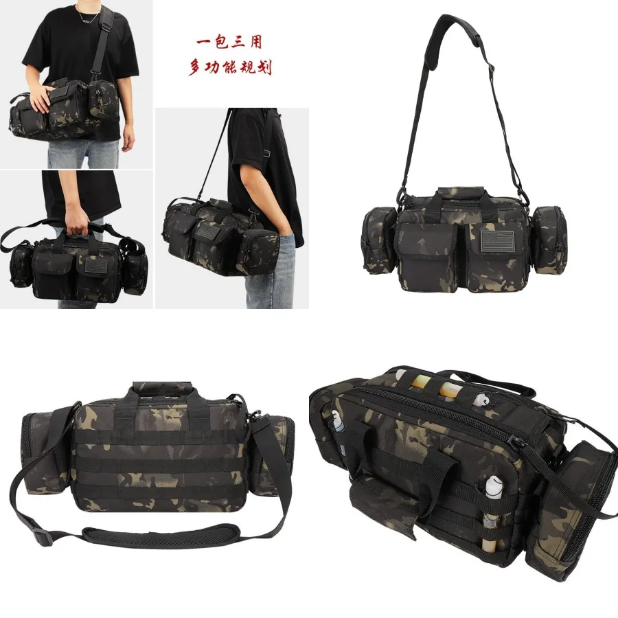 【Nouveau style】 Sac de voyage multifonctionnel de grande capacité CAMO, sac à main camouflage, sac à bandoulière incliné extensible, sac de taille magique