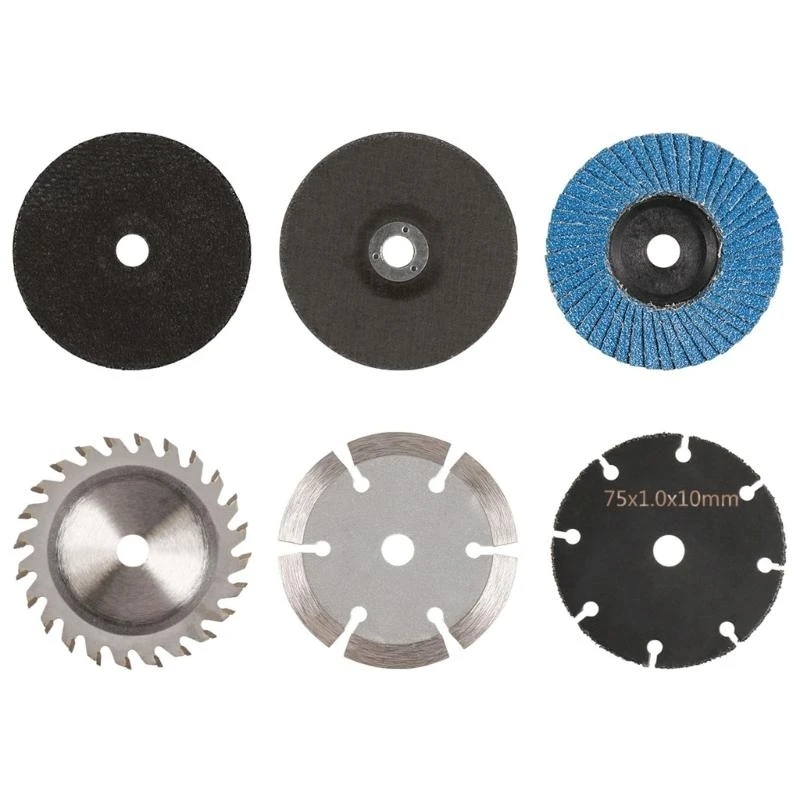 

X37E 6Pcs 75mm Grinding Wheel Disc Cutting Disc Pneumatic Cutting Disc For Angle Grinders Metal Circulars Disc