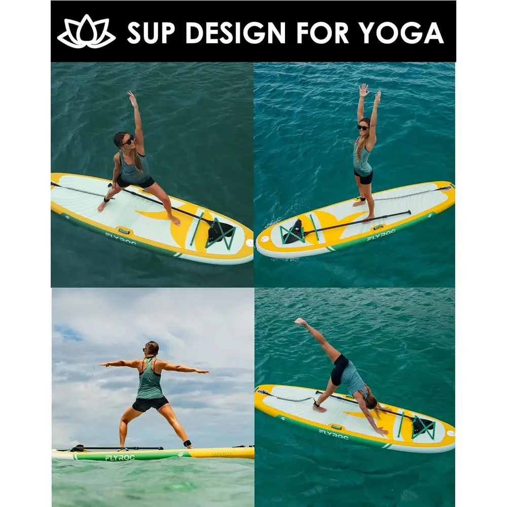 Tabla de Paddle Inflable de Gran Capacidad de 11' x 35' para 3 Adultos, Soporta 430 lb, con Cubierta de EVA, 5 Asas y Bolsa de 100L