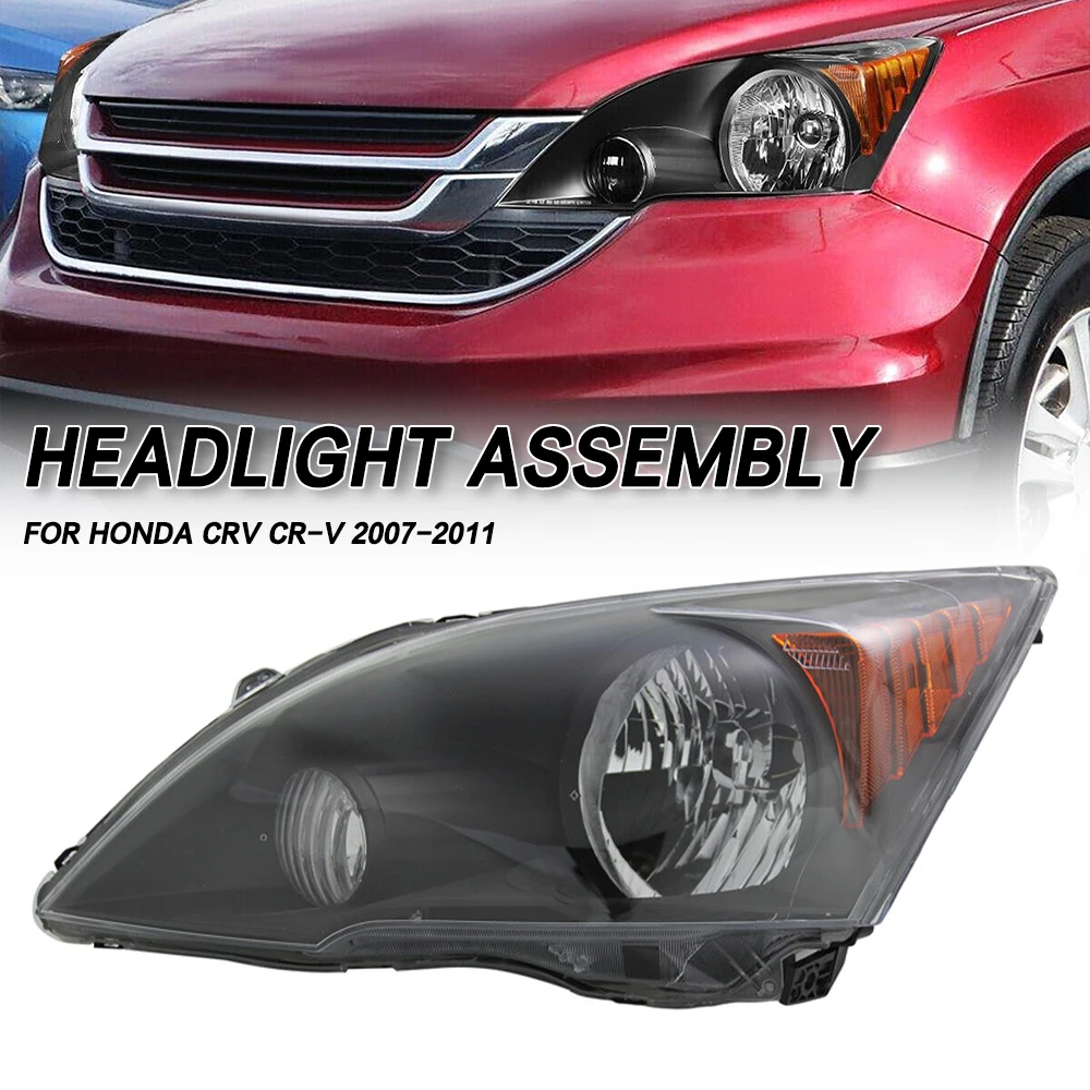 

1Pair 2PCS LH+RH Front Bumper Head Light Headlamp Driving Headlight Turn Signal Light For Honda CRV CR-V 2007-2011
