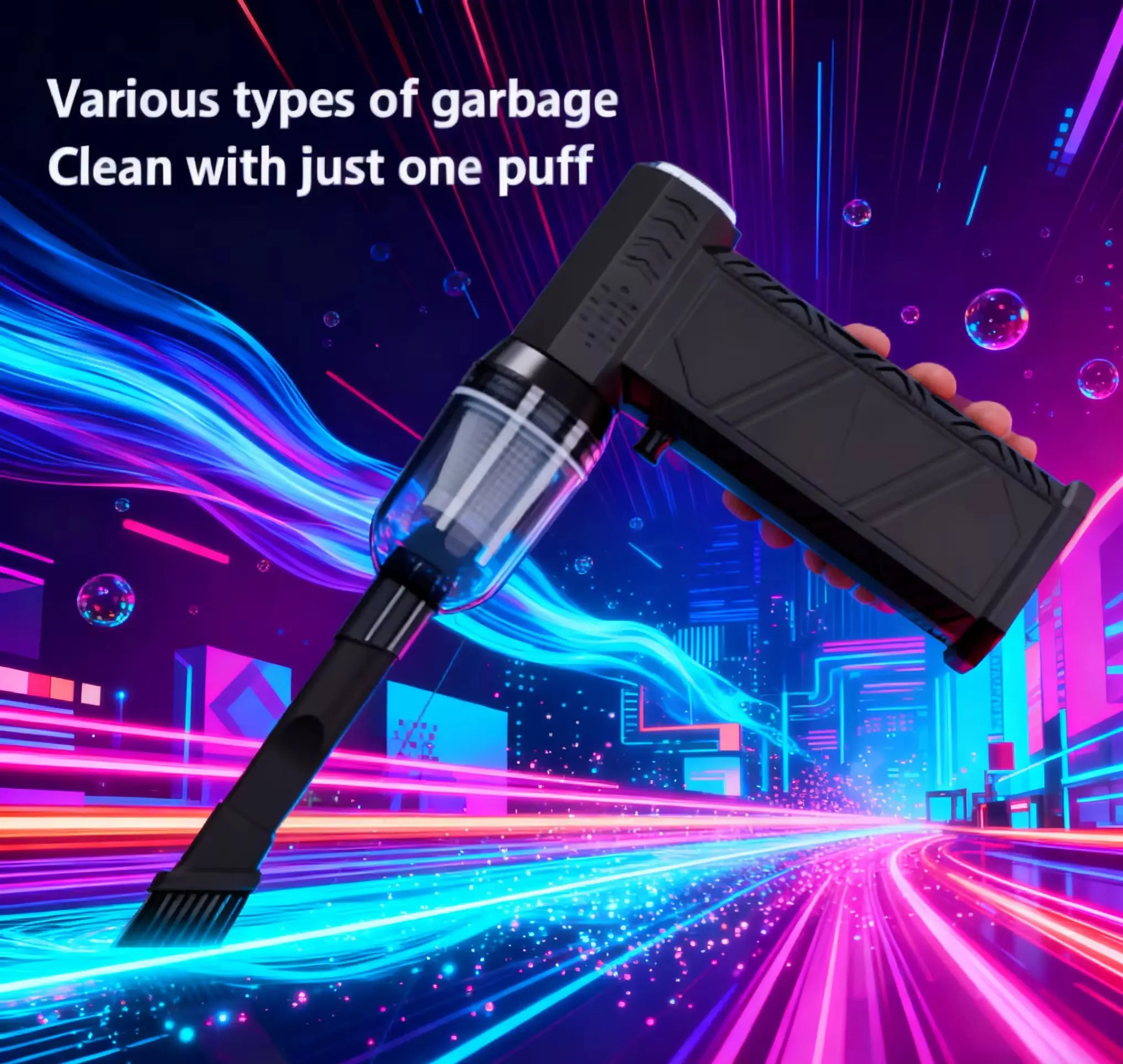 

380000RPM 58m/s Wind Beast | Violent Brushless Blower Vacuum Type-C Turbo Dust Cleaner