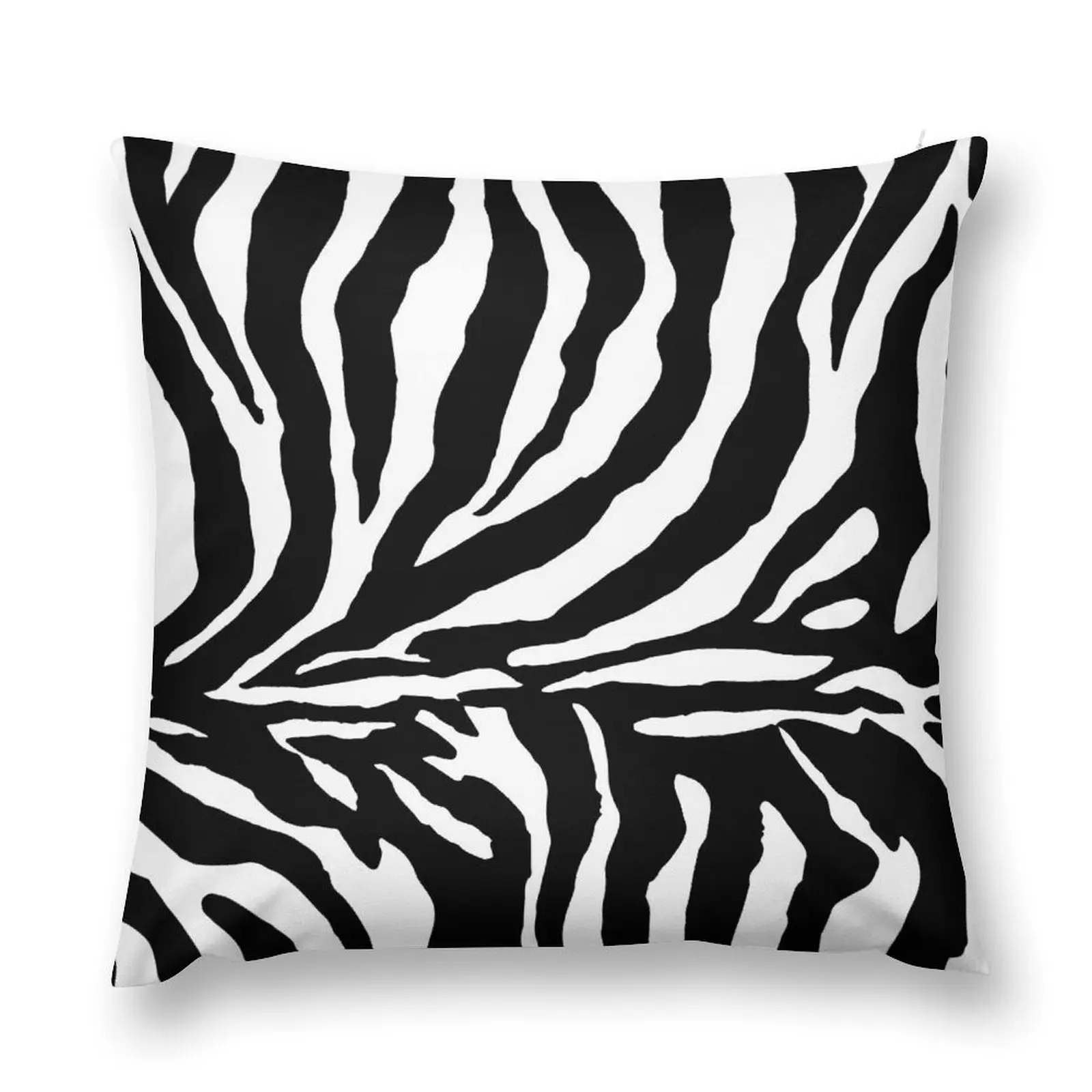 

Zebra Print - Black and White Throw Pillow Sitting Cushion Decorative Sofa Cushions Cusions Cover pillow