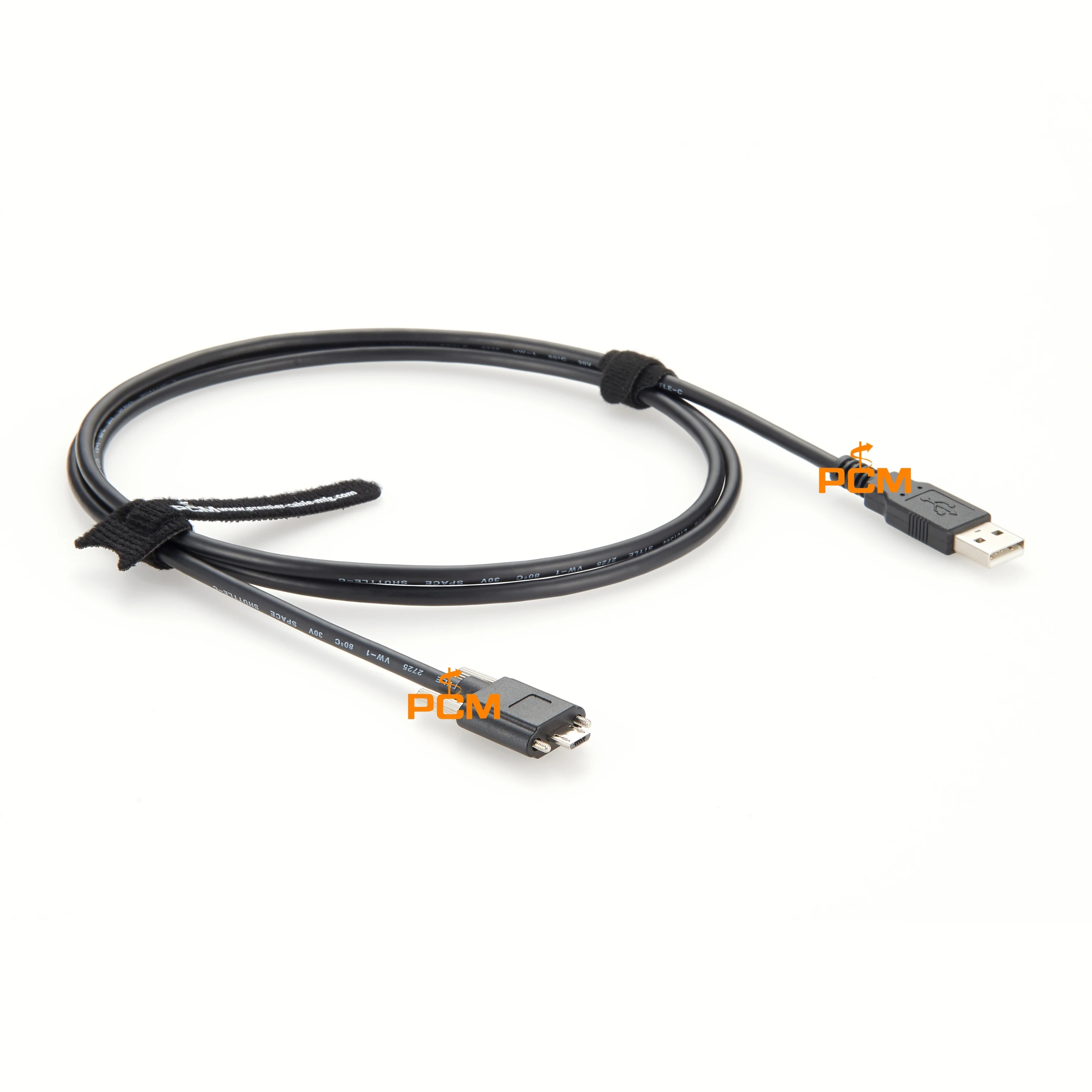 

USB 2.0 Micro USB Micro-B Cable with Locking Screws 1.5m 3m Machine Vision Industrial Camera Cable Data Sync Charging Cable