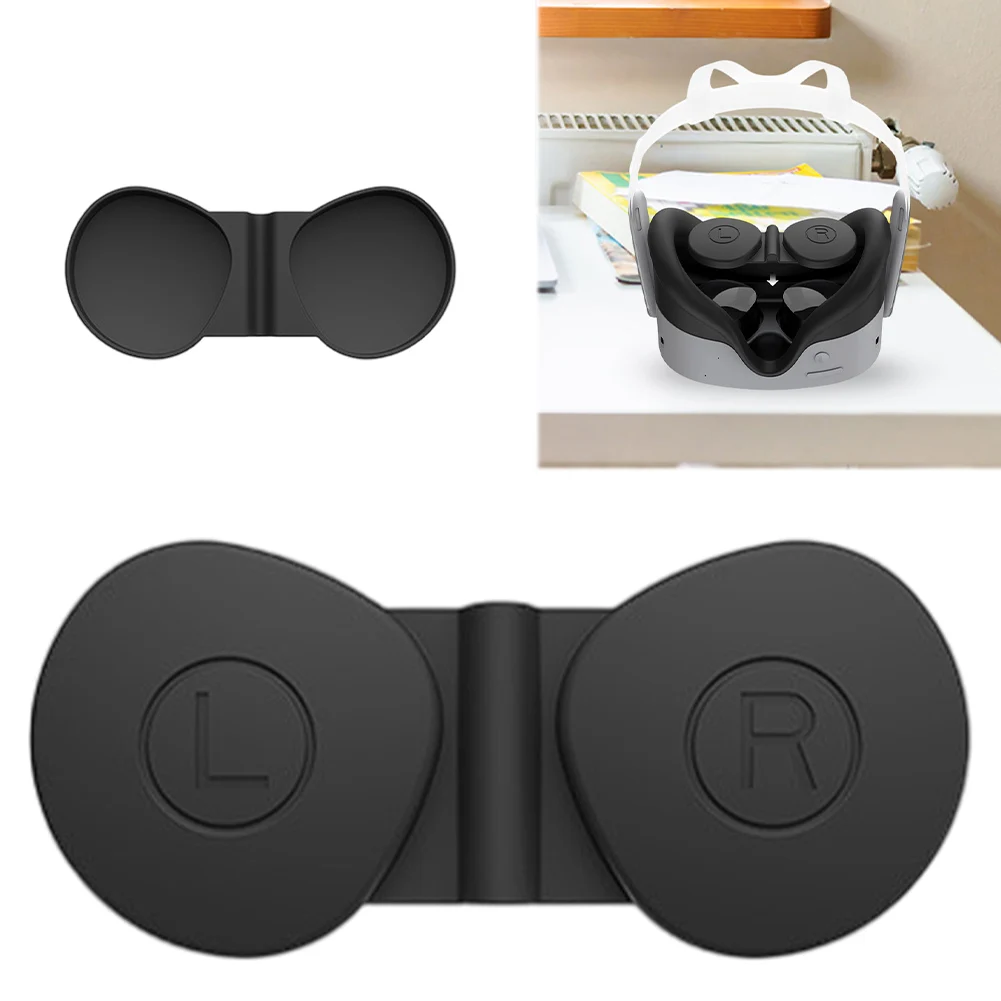 غطاء عدسة سيليكون VR مقاوم للغبار ، غطاء واقي ، كم عدسة VR لسماعة رأس Meta Quest 3S VR