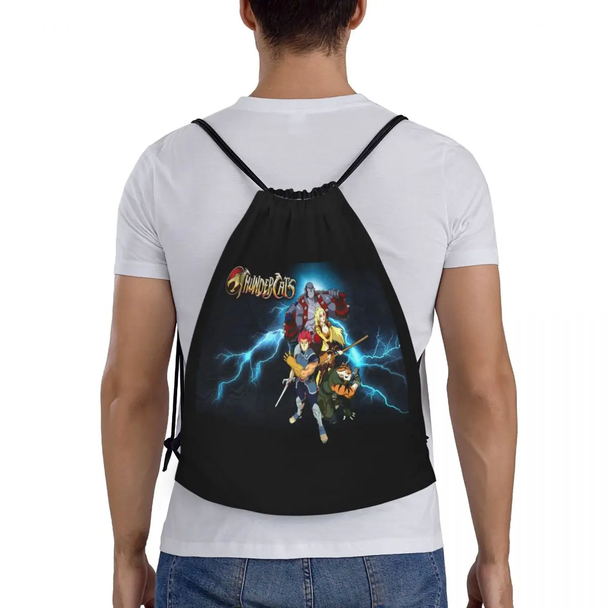 

Thundercats Backpacks Fashion Portable Drawstring Bags Sundries Bag Book Bags For Travel School