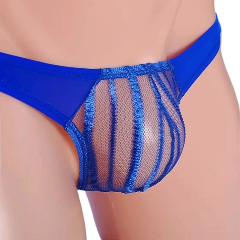 

Pouch Thongs Mens Sexy Underwear Transparent Striped Erotic Panties Men Lingerie Tangas Sexis De Hombre G String Трусы Мужские
