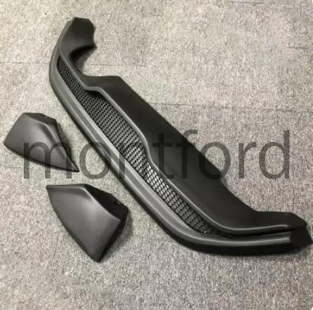 ST Style ABS Matt Black Rear Bumper Lip Diffuser Apron Splitter Spoiler for Ford Fiesta MK7 2008-2013 Car Accessories