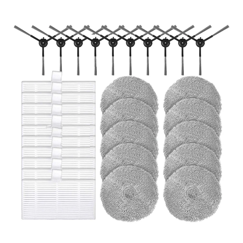 ل Uwant U200 / U200 Pro جهاز آلي لتنظيف الأتربة استبدال الملحقات فرشاة جانبية فلتر Hepa ممسحة القماش