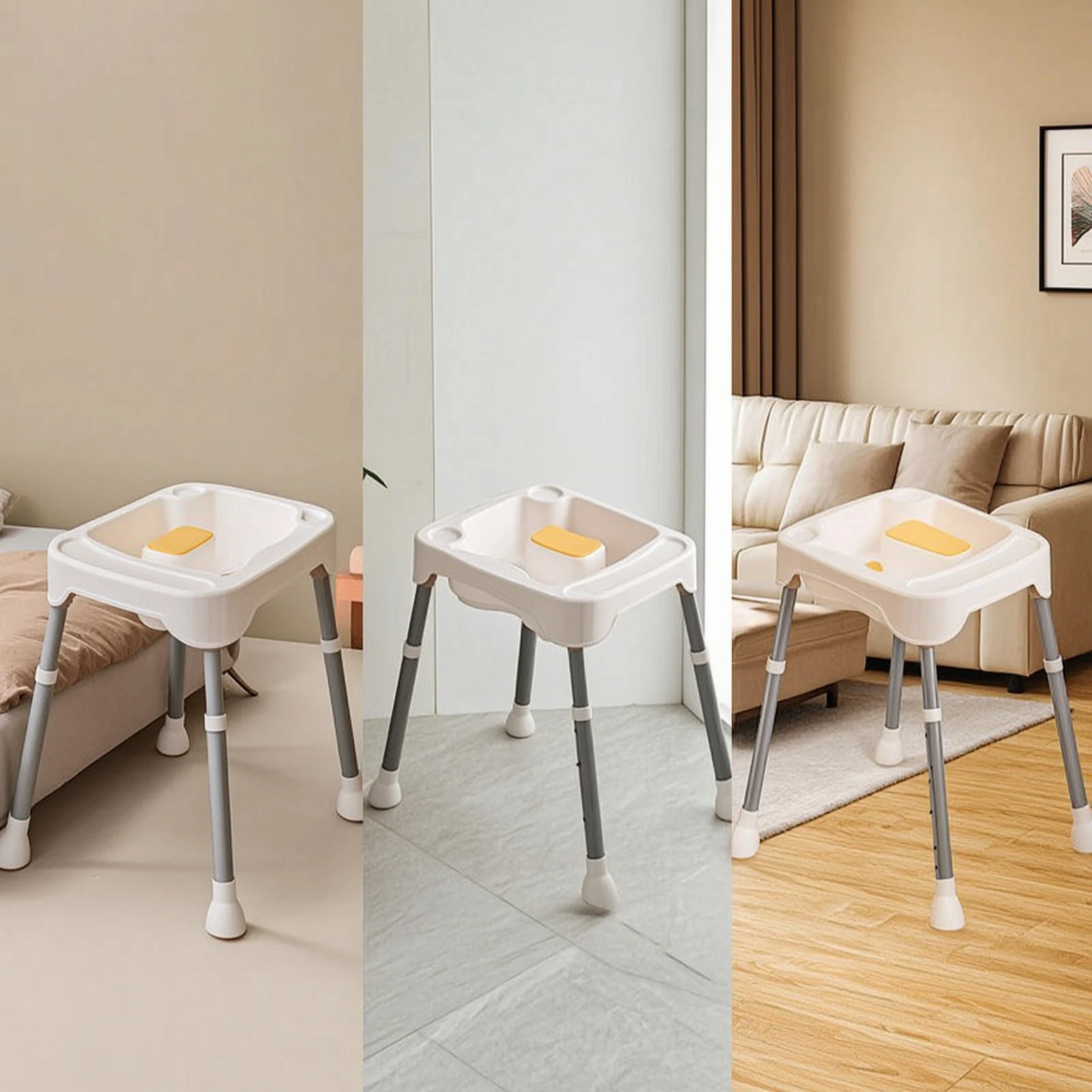 Bedside Hair Washing Basin Height-Adjustable Hair Washing Basin with Stand Reclining Comfortable for Bedridden Patients