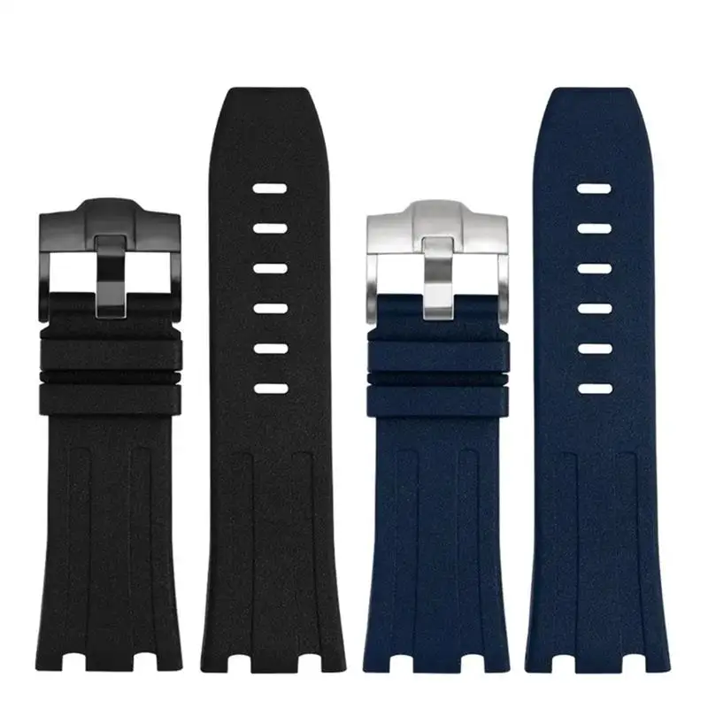 Rubber Silicone Strap For AP Abby 15703 Royal Oak Offshore Series Watch Chain Accessories 28mm Watch Band