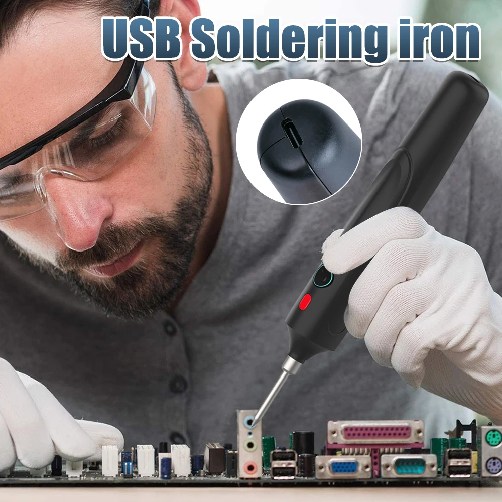 

Wireless Soldering Kit Temperature Control Cordless Soldering Iron Rechargeable Soldering Iron Electronic Welding Tool