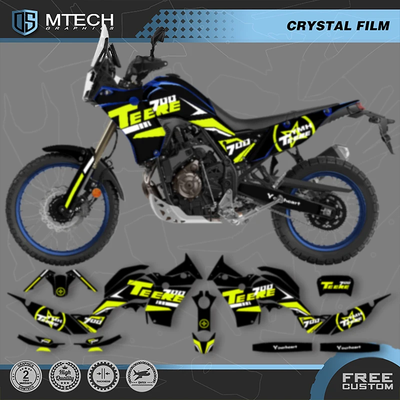

DSMTECH Custom Motorcycle Graphics Enduro Decals Stickers Kits For YAMAHA TENERE T700 2018 2019 2020 2021 2022 2023 001