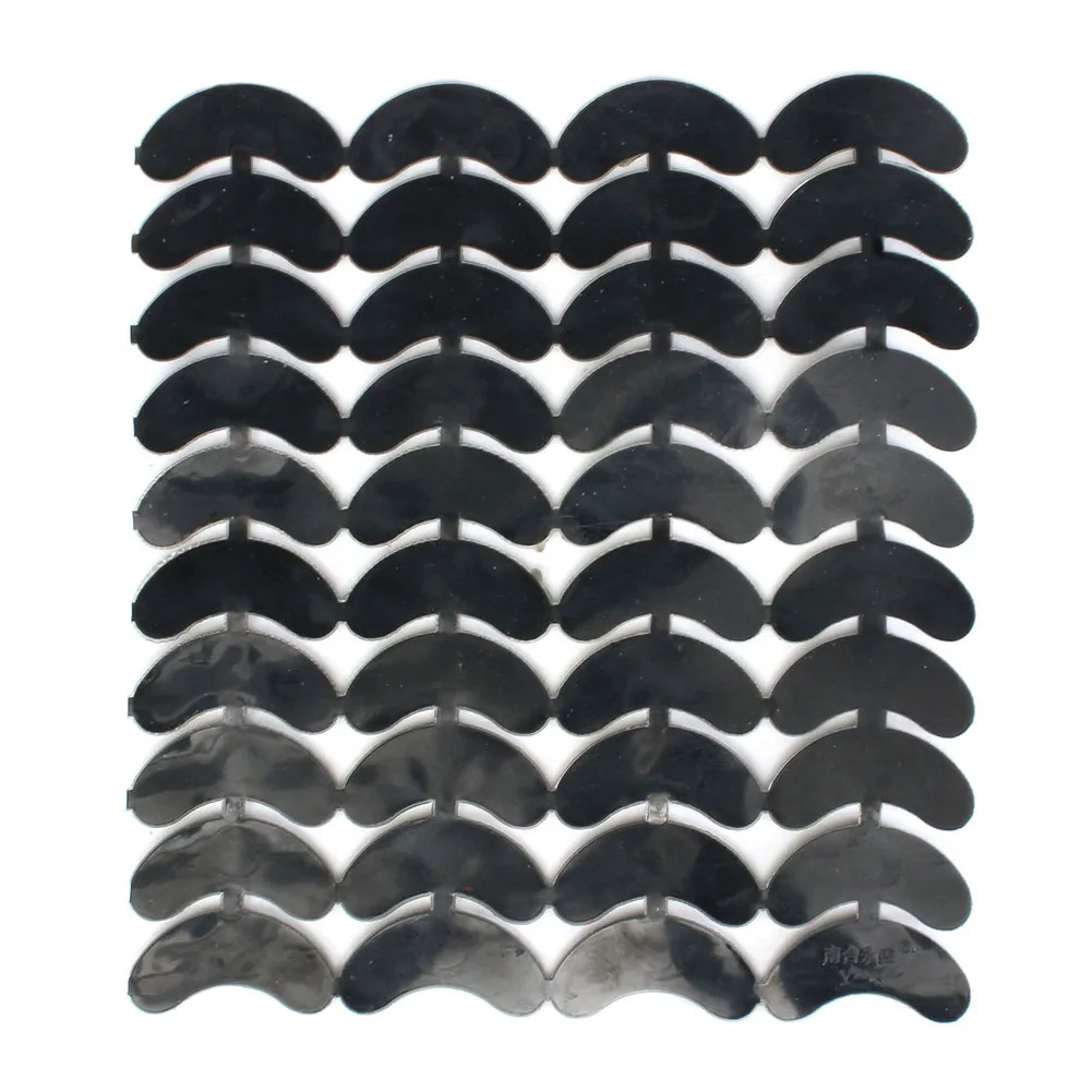 40PCS 20-Pair Rubber Heel Savers Toe Plates Taps DIY Shoe Repair Pads Size:56*24*3.1MM