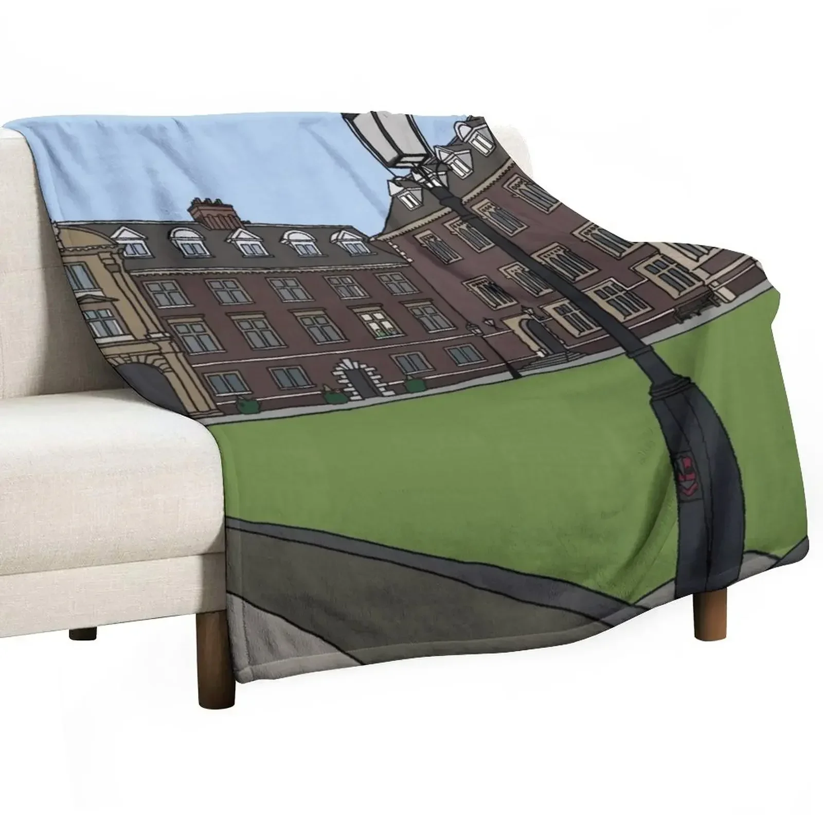 St Catharine's College - Strugletown || Cambridge struggles Throw Blanket Comforter Sofa Quilt Blankets