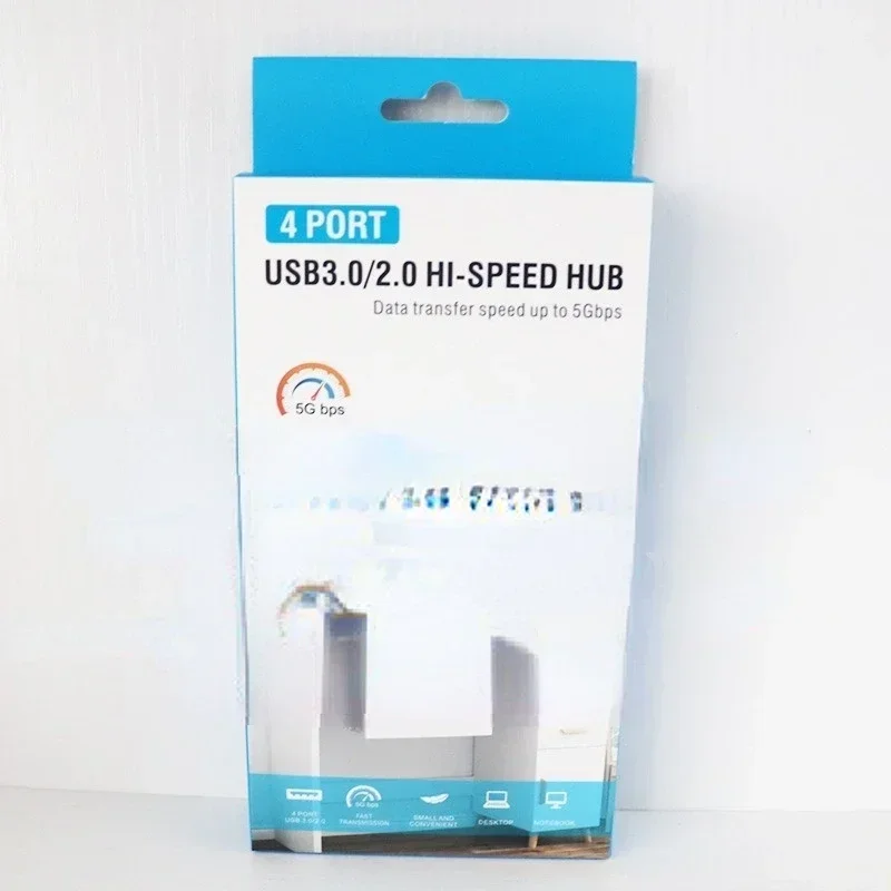 4 portas mini adaptador divisor USB 3.0 2.0 múltiplo expansor de hub USB de velocidade para PC