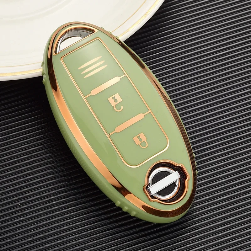 TPU Car Key Cases for Nissan Juke X-trial Qashqai Micra Leaf Note Murano Lafesta 2 Buttons Smart Remote Control Protector Cover