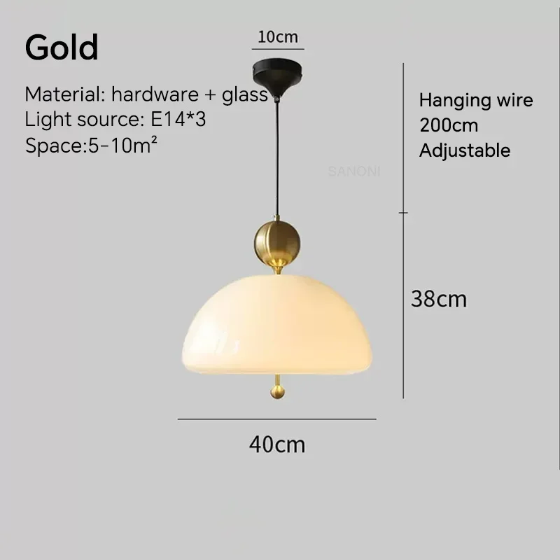 TAONUANSHU Mittelalter liche französische Pendel leuchte Wohnzimmer Esszimmer Kronleuchter Creme Glas Schlafzimmer Bar Hängelampe Leuchten 4