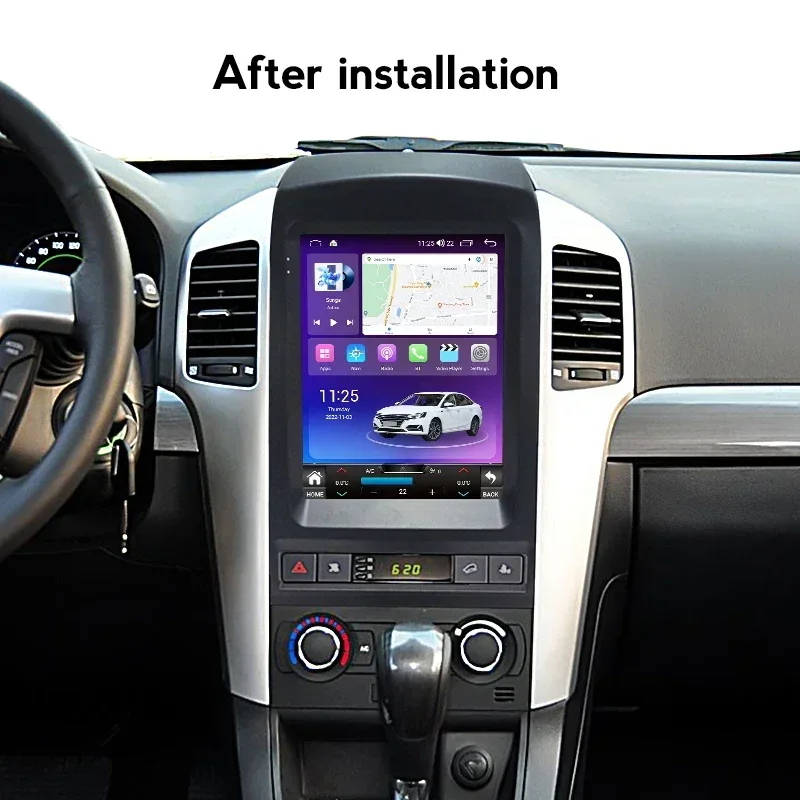 autoradio android stile Tesla per Chevrolet Captiva I 1 2006 - 2011 sistema intelligente per auto lettore multimediale Navigazione GPS Carplay senza