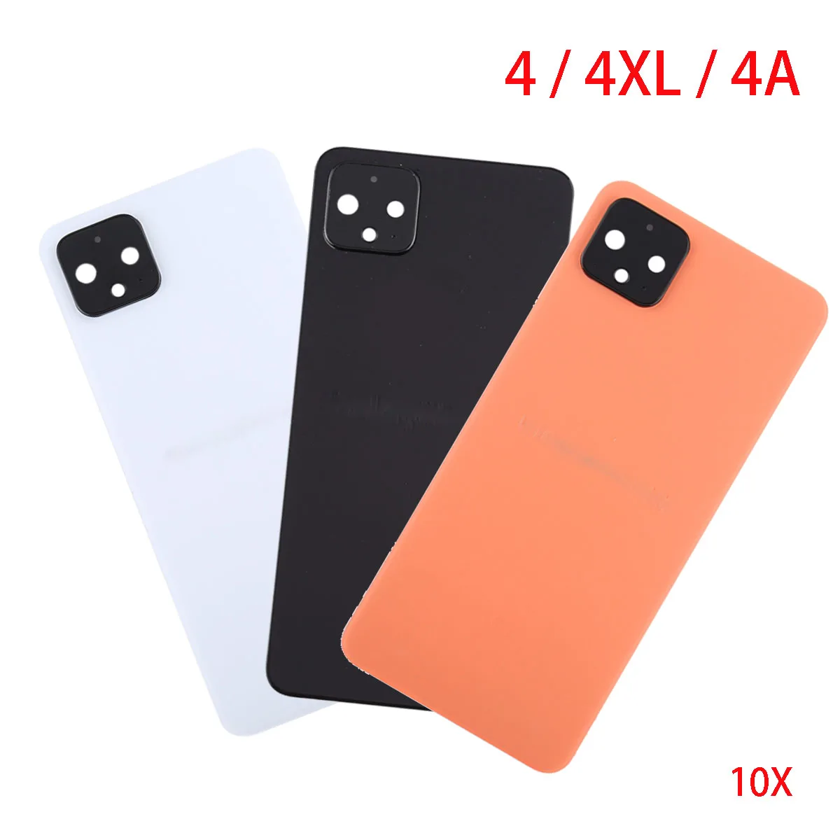 10PCS Ersatz Kit Zurück Batterie Abdeckung Panel Für Google Pixel 4 4XL 4A Gehäuse Chassis Core Hinten Körper tür – Detail 1