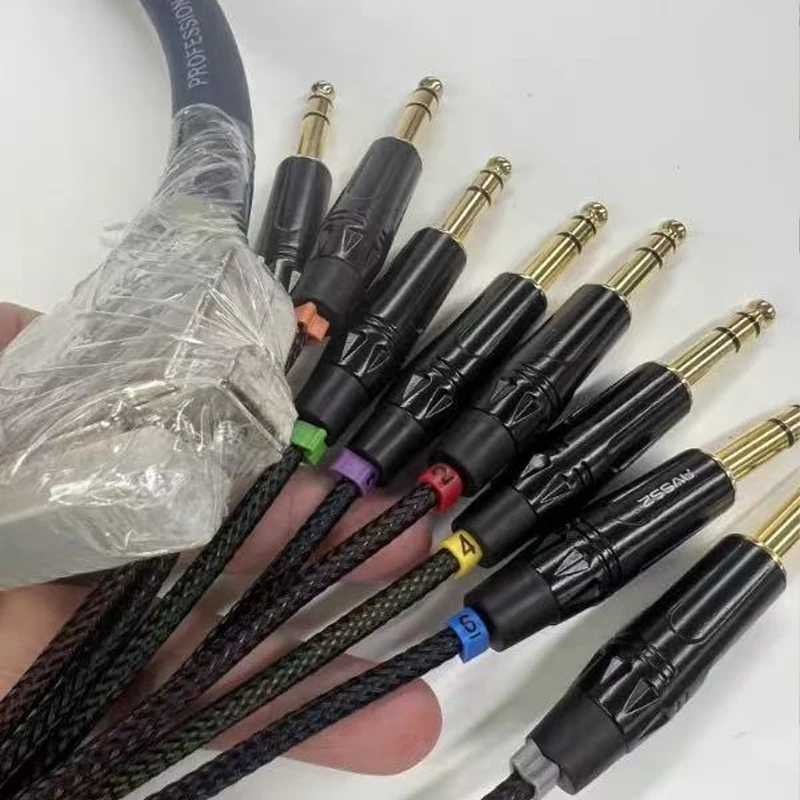 

DB25 8-way Multi Track Mixer VGA Audio Signal Cable DB25 Male to RCA 6.35mm Jack 3 Pin XLR Male/Female Plug