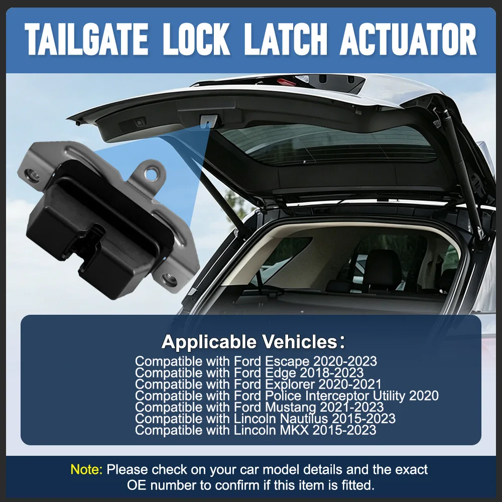 Rear Tailgate Trunk Lock Latch Actuator for Ford Escape Edge Explorer Mustang Lincoln Nautilus MKX FA1Z7443150C