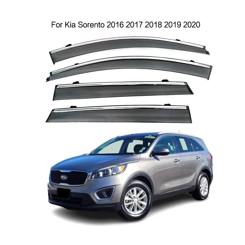 Suitable for Kia 2016-2020 Sorento rain and shine protection Kia Sorento car window rain eyebrow thickening