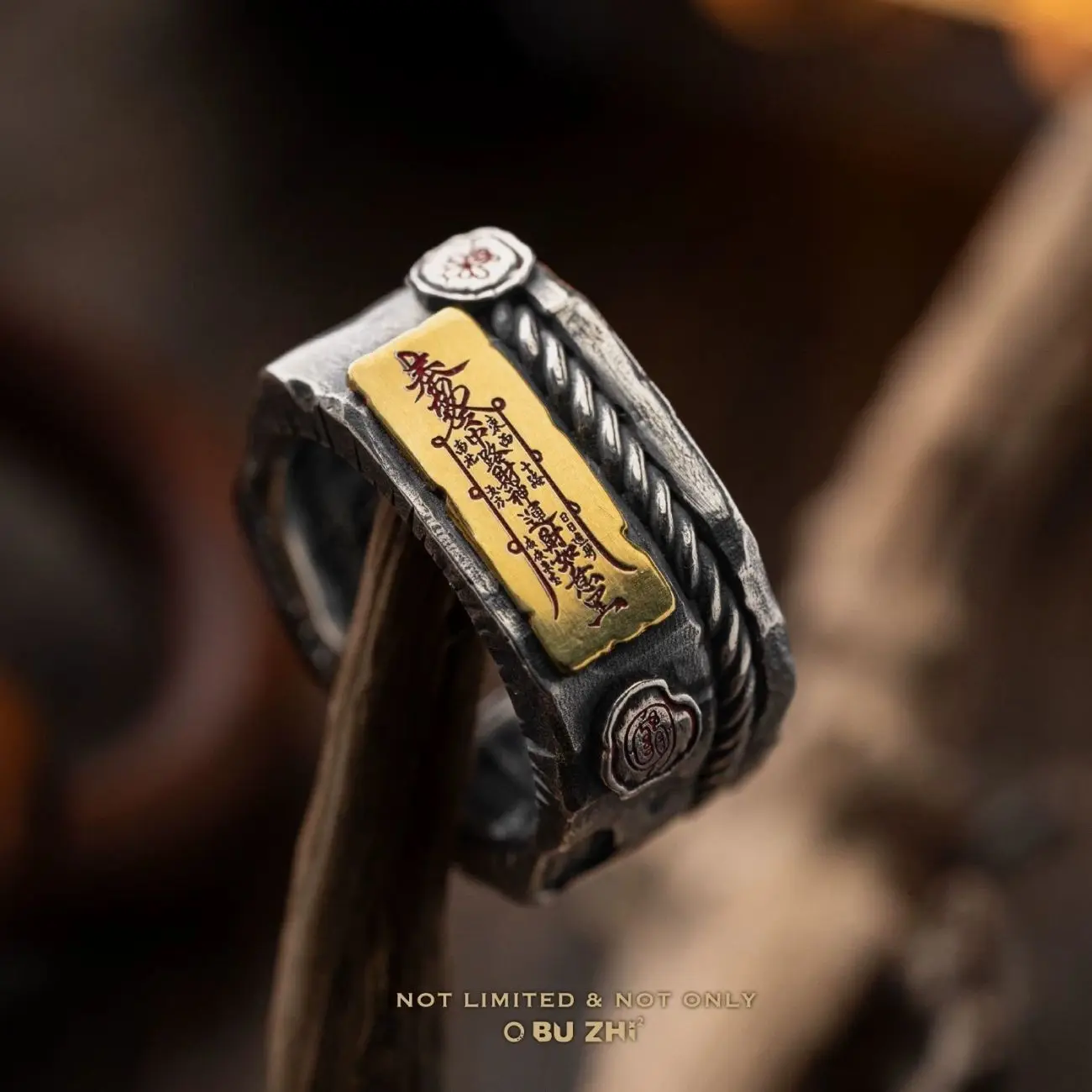 New National Style Culture Series Qianyuan Square Ring