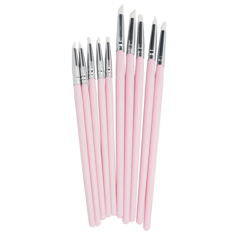 

5Pcs Dental Resin Brush Pen Silicone Shaping Brushes Tools for Adhesive Composite Cement Porcelain Teeth