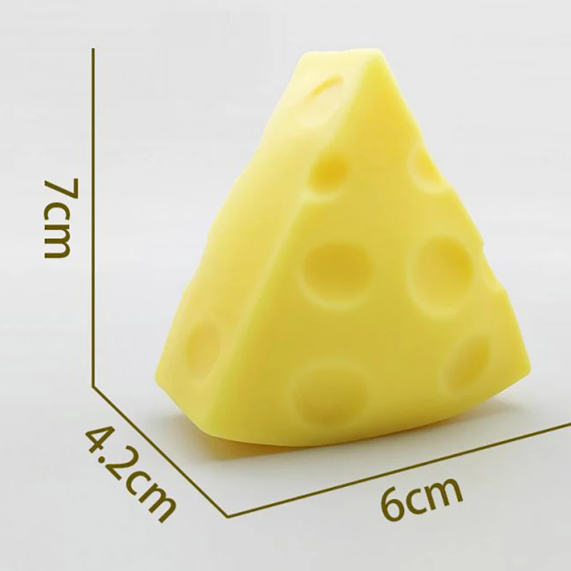 Crianças adulto squeeze brinquedo simulação queijo squeeze brinquedos macio bonito descompressão beliscar queijo pegajoso recuperação lenta