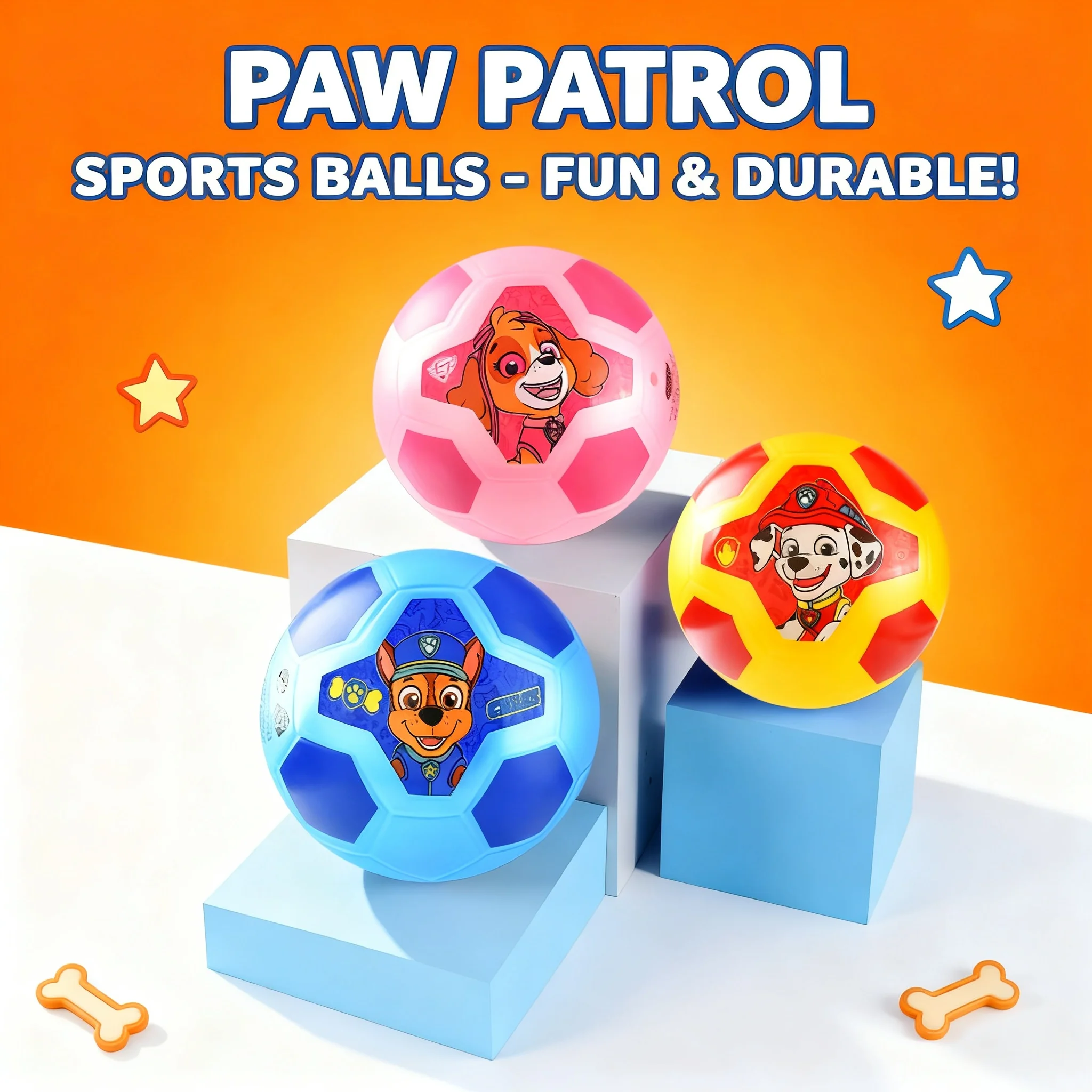 PAW Patrol Football Cartoon Anime Kids Rubber Sport Ball Outdoor Training Toy Children's Birthday Gifts Fun Play