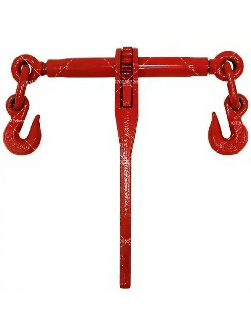 Heavy Duty Ratchet Chain Tightener, Iron Transport Rope Tensioner for Truck Cargo Securing