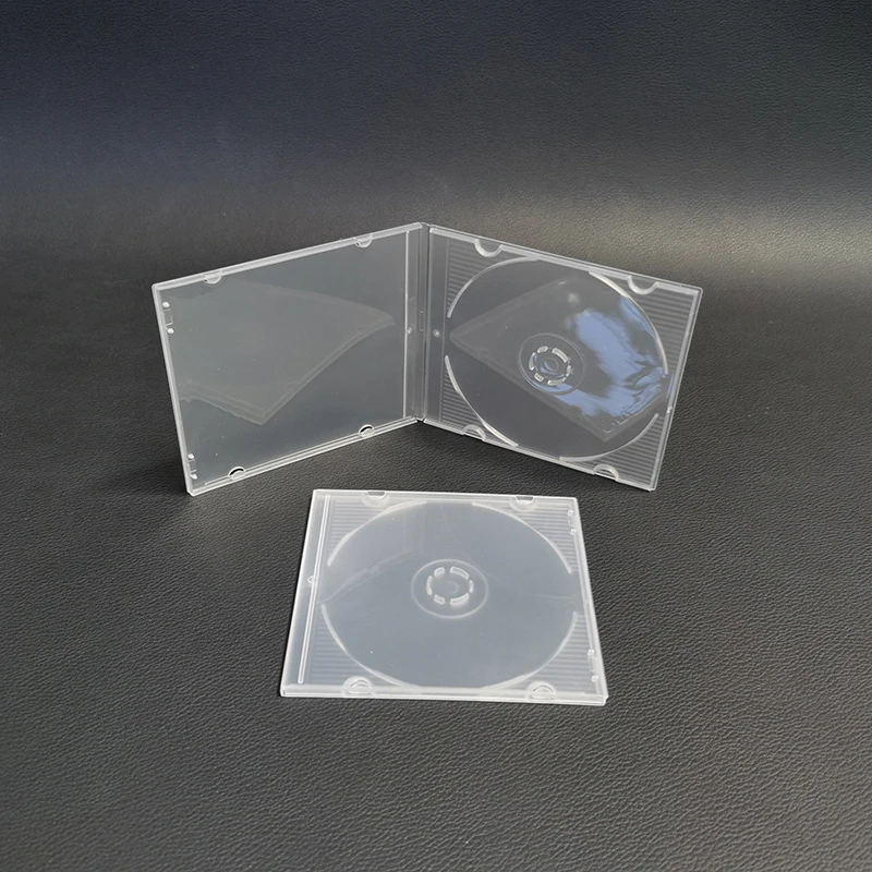 New 1PC 8CM ReadStar Transparent PP Ultrathin Standard DVD Case 3Inch CD Package Portable CD Storage Box