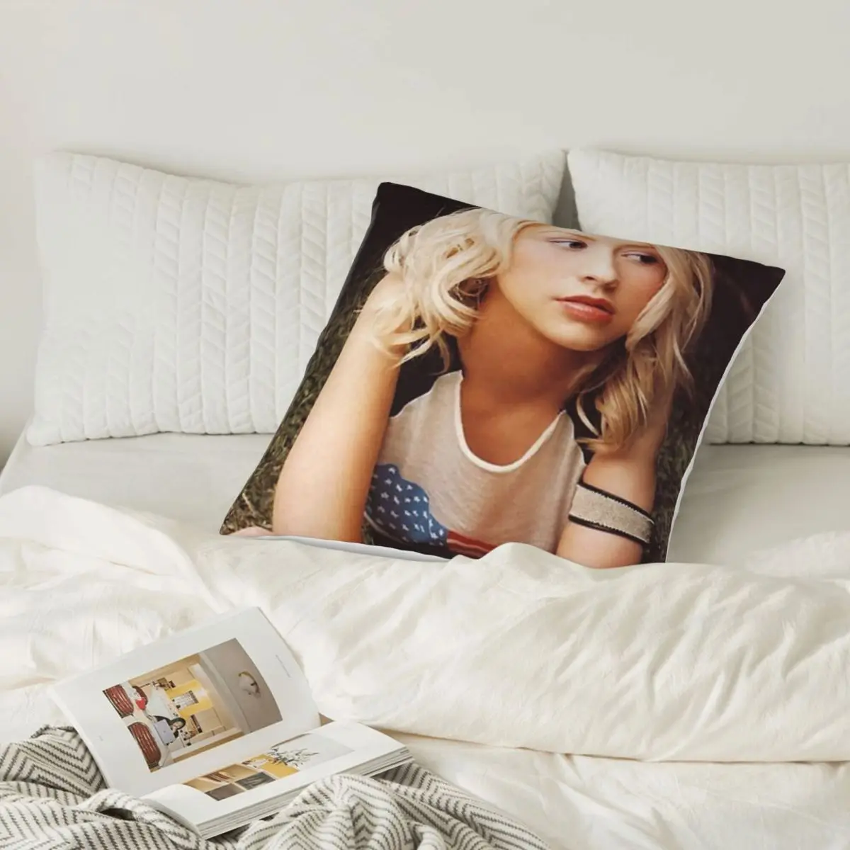 كريستينا أغيليرا المغني 00757 الديكور وسادة تغطي وسادة للجسم أنيمي Dakimakura كيس وسادة غطاء وسادة