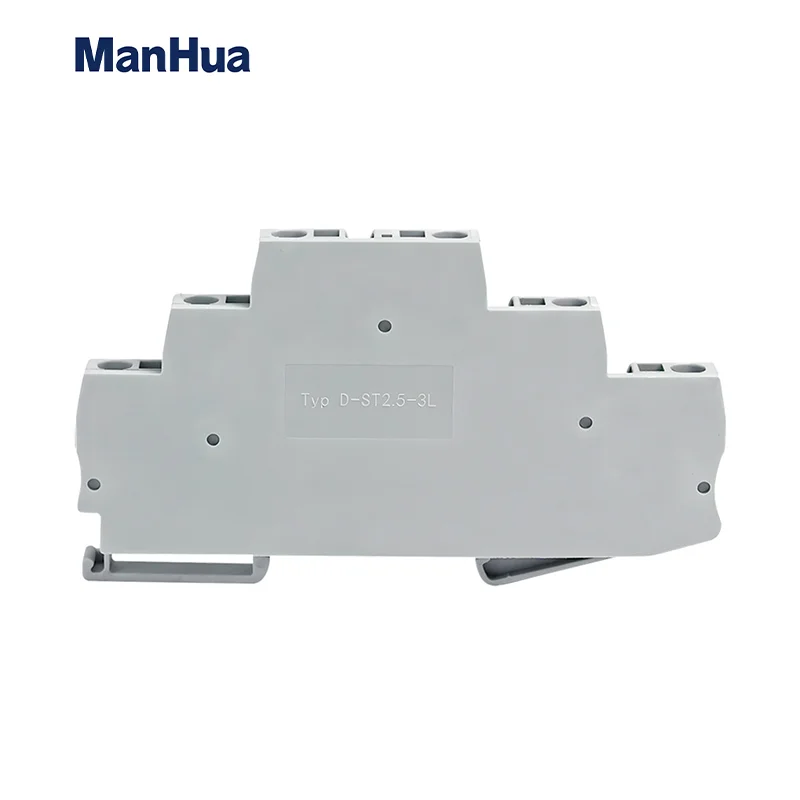 10Pcs D-ST2.5-3L End Barrier Plate For ST 2.5-3L Three Level 2.5mm² Wire Connector DIN Rail Terminal Block End Cover D-ST 2.5-3L