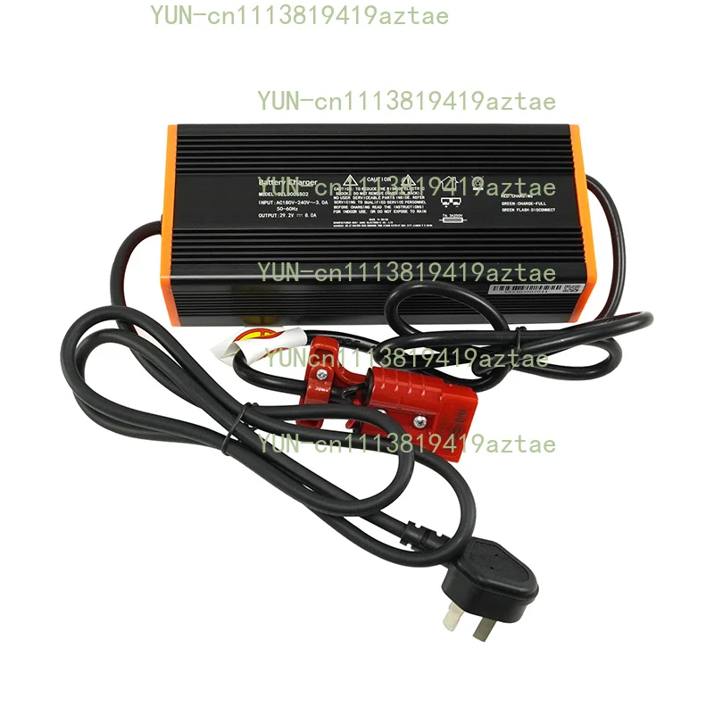 24V 8A Lithium Charger for Electric Pallet Jack, Compatible with NOBLELIFT, XCMG, Jungheinrich, Hyster Pallet Truck Models