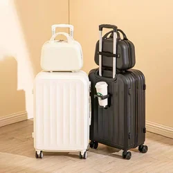 Suitcase New Luggage with USB Cup Holder Women Travel Bag Durable Suitcases Cabin Carry on Bag Men Trolley Rolling Luggage Set