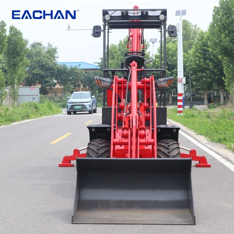 Chinese Factory Diesel Engine Backhoe Loader Farm Mini Backhoe Wheel Loader 4WD Hydraulic Pilot Handle Backhoe Loader Customized