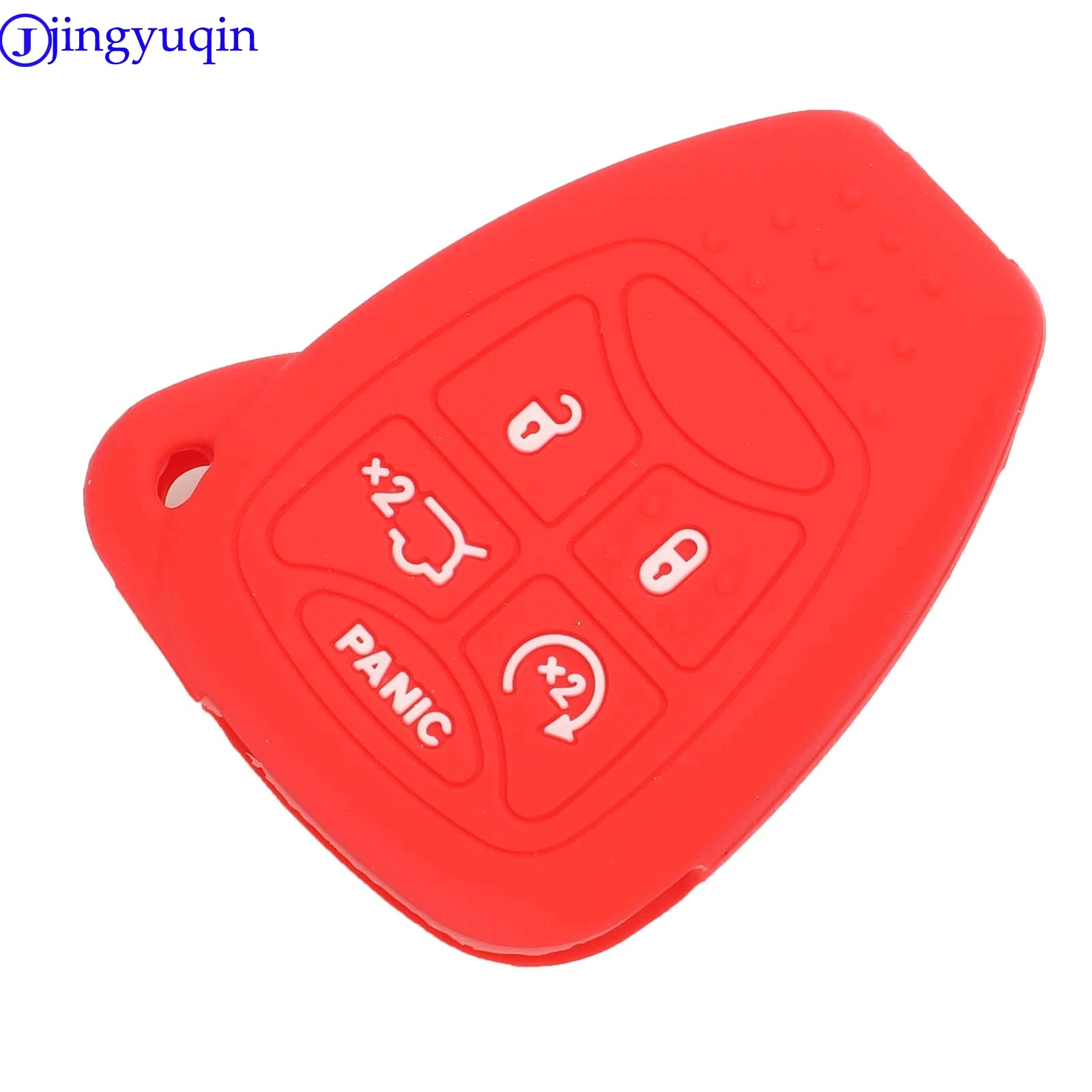 jingyuqin 5B Remote Car Key Case Silicone For Chrysler 300 PT Dodge Caliber Jeep Patriot Liberty