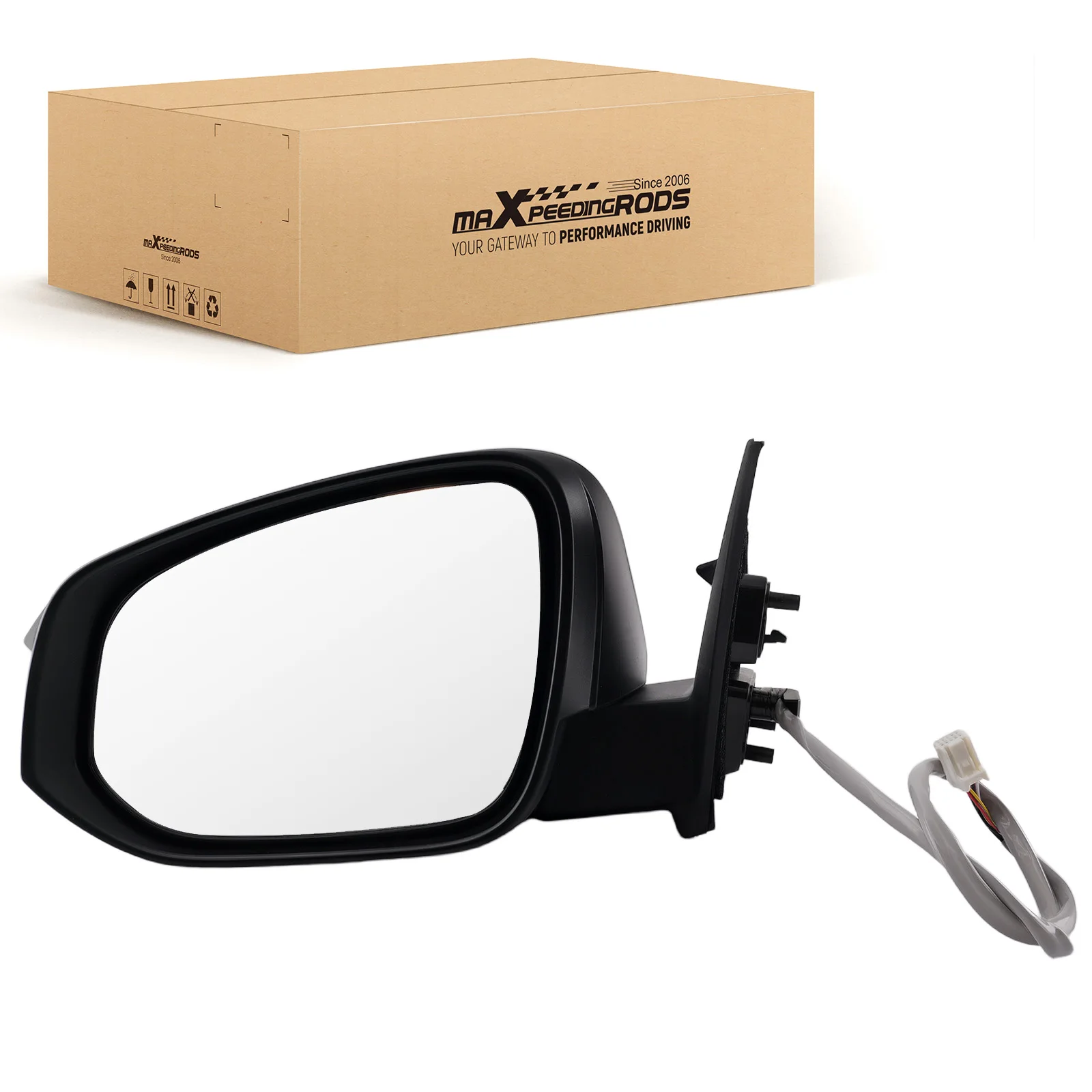 

Side Mirror Left for Toyota Highlander 3.5L 2014-2019 879400E272 Signal White Power Car Mirror Rear View Mirror Side View Mirror