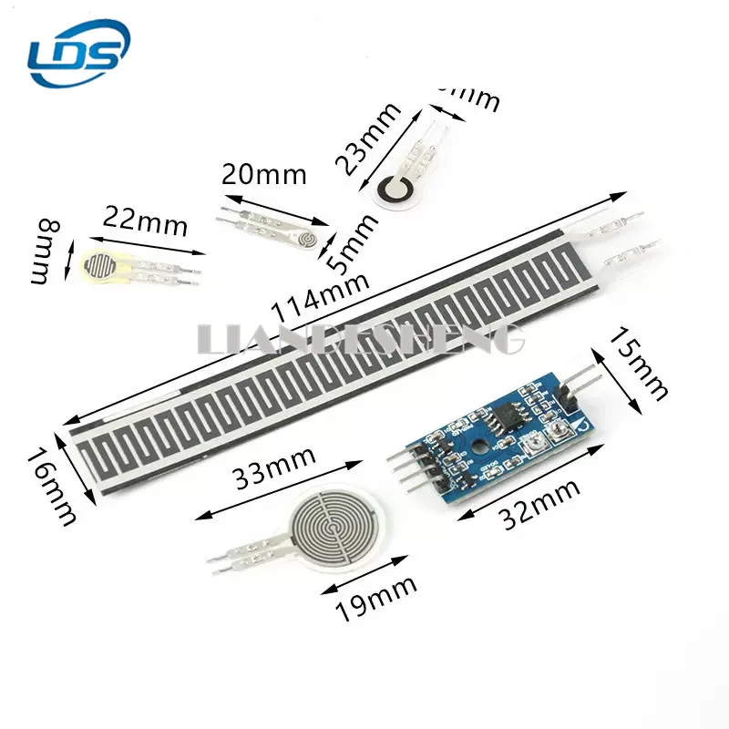 FSR402 4/5/7/110MM resistive thin film pressure sensor force sensitive Robot flexible