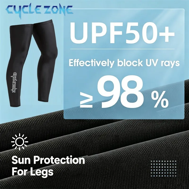 Summer Running Cycling Legs Sleeve High Elastic Breathable Quick-Drying Silicone Anti-Slip Cycling Leggings Cover Sun Protection