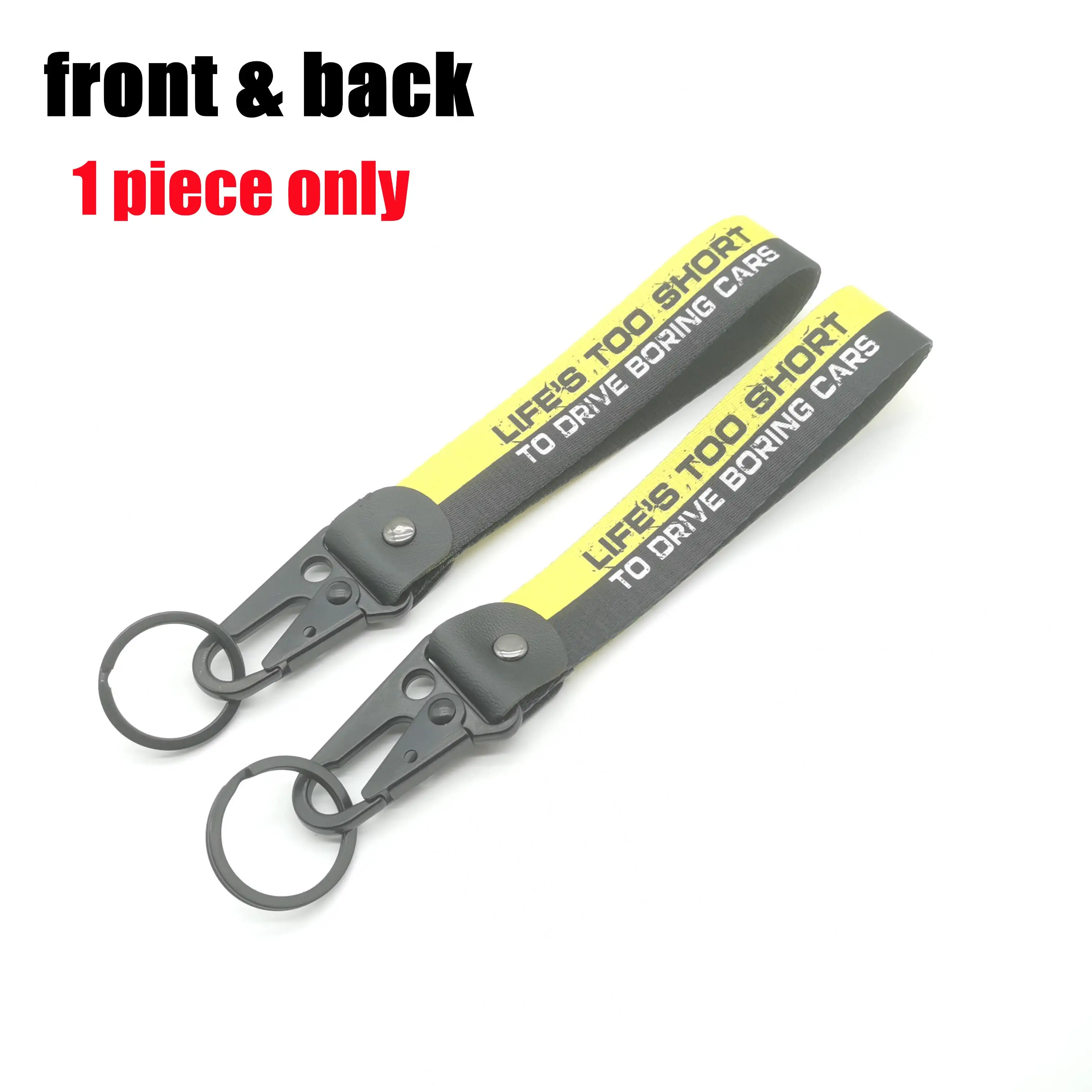 JDM Stijl Sleutelhanger Lanyard Tags Sleutelriem Tow Sides Thermoprint Auto Motor Sleutelhanger Houder Hanger Accessoires